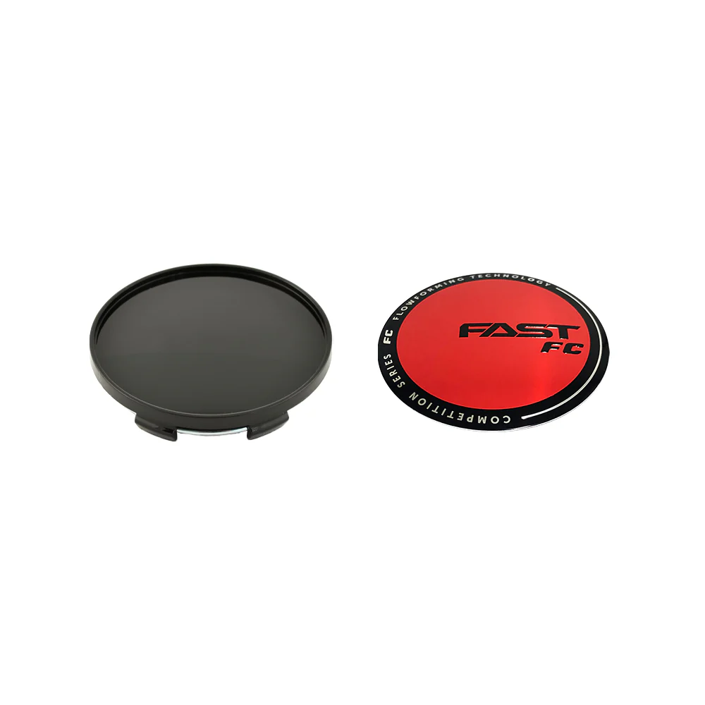 Center Cap, Low & High Types in Black or Red | Fast Wheels: FC Competition Series - Image 3