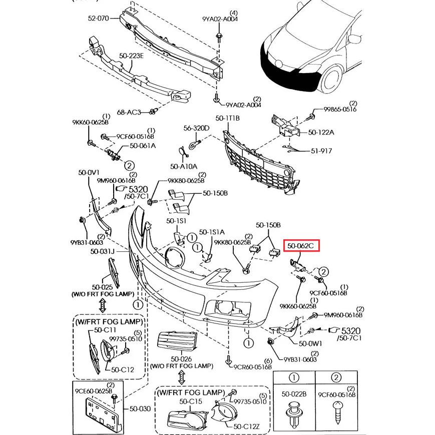 Front Bumper Retainer | Mazda CX-7 (2007-2012) - Image 4