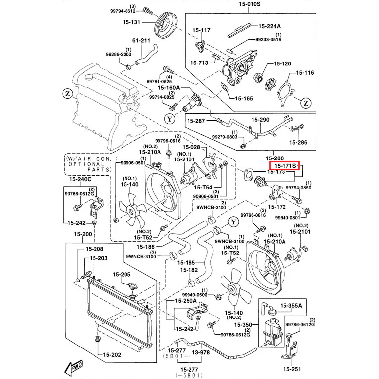 Thermostat & Gasket | Mazda MX-5 (1999-2005) - Image 3